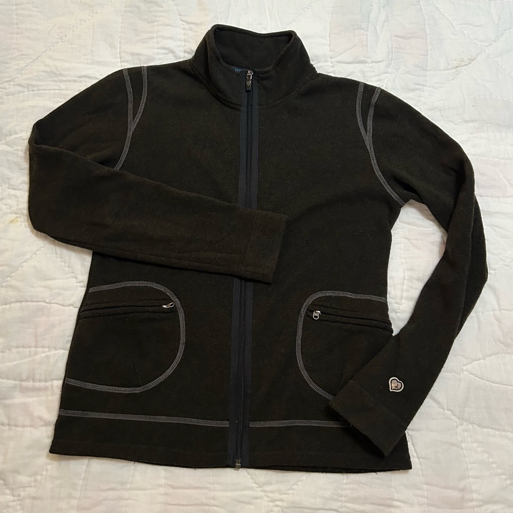 Kuhl Kashmira Fleece Jacket Full Zip Womens M Chocolate Brown Hiking Gorpcore